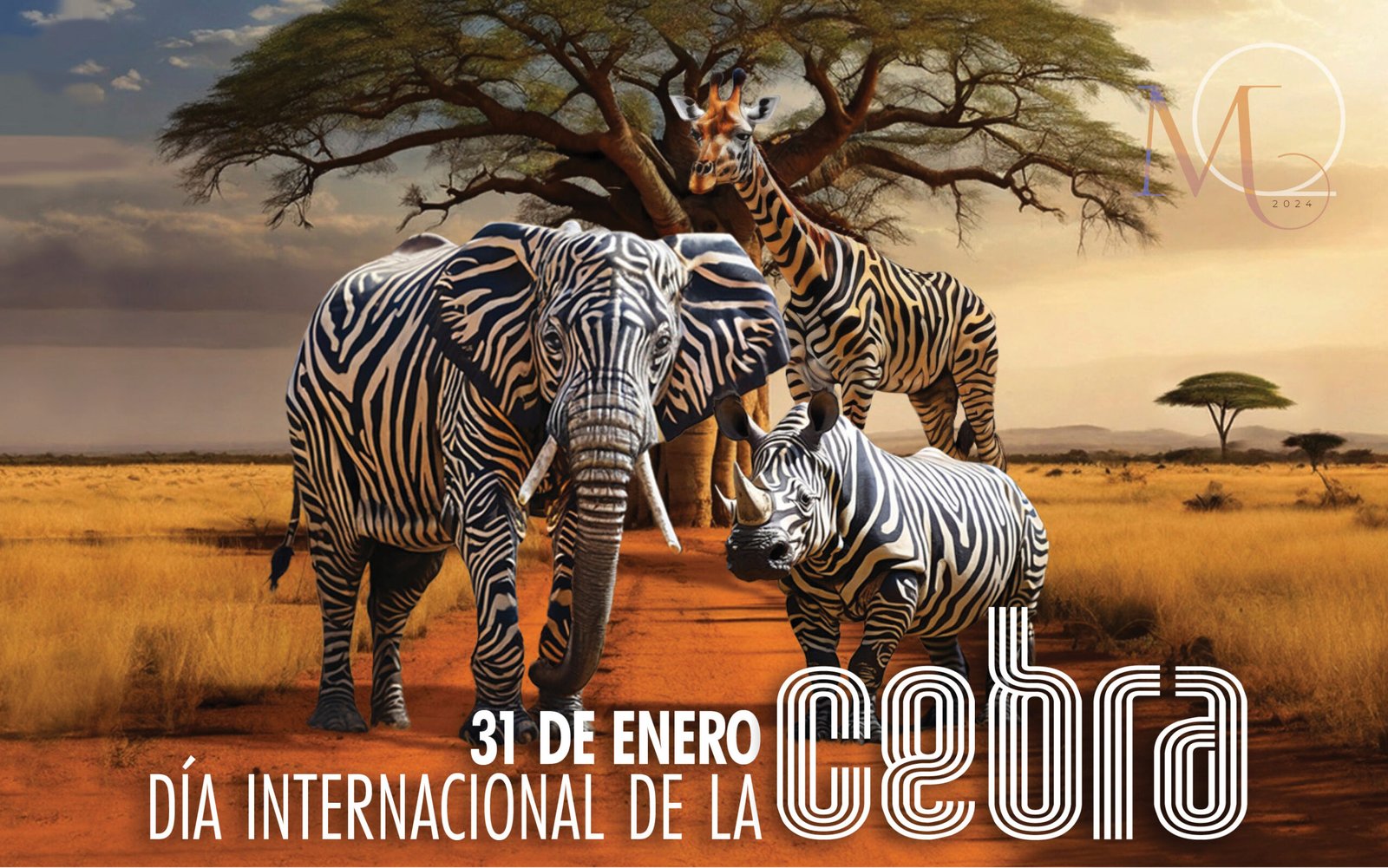 La cebra, equino monocromático