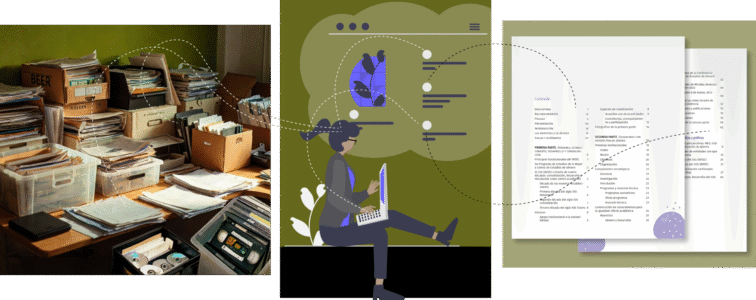 The process began with over 35 years of archives in obsolete and scattered formats. Research and data consolidation presented a significant challenge. We created a narrative skeleton that unified interview material with documentary data prior to the design phase.